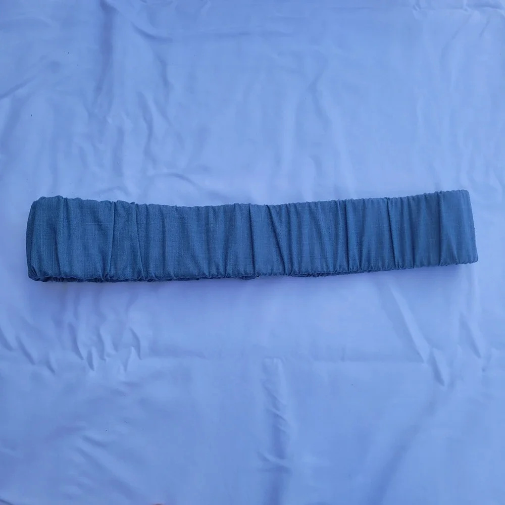 Vintage Style Blue Elastic Cinch Belt Lot of 4 Western Concho Denim Navy Small
